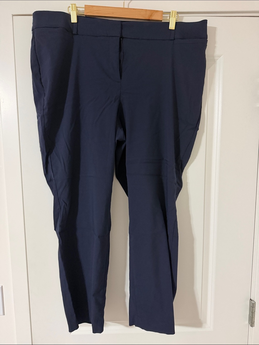 Lane Bryant Navy Straight-Leg Dress Pants